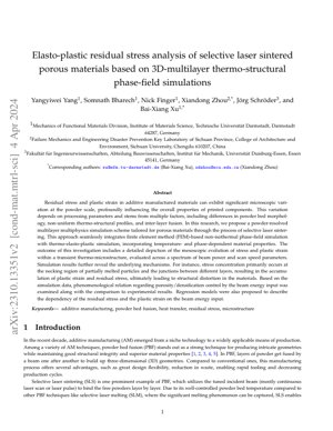 PDF Document Cover - Elasto-Plastic Residual Stress Analysis in SLS Porous Materials via 3D Multilayer Phase-Field Simulations