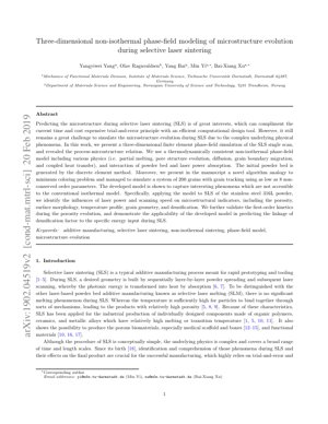 PDF Document Cover - 3D Non-Isothermal Phase-Field Modeling of Microstructure Evolution in Selective Laser Sintering