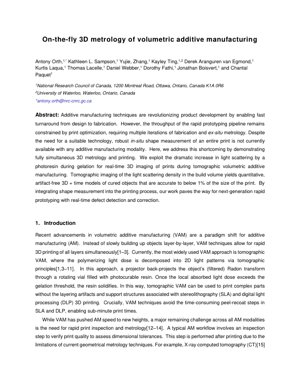Murfin Takardar PDF - Binciken Girma na 3D A-lokacin Ƙirƙira don Ƙirƙirar Ƙari na Volumetric: Gano da Gyara Kurakurai A-lokacin Gaskiya
